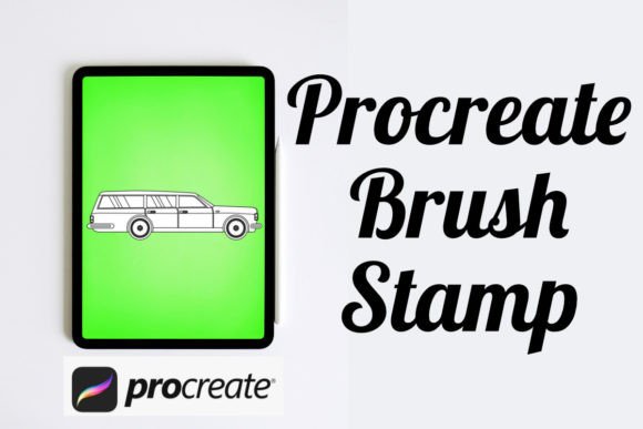 Car 23 Outline Procreate Brush Stamp