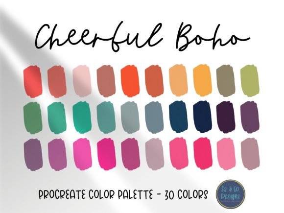 Cheerful Boho Procreate Color Palette