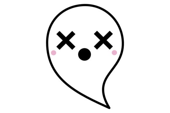 Ghost Emoji 10 Procreate Brush Stamp