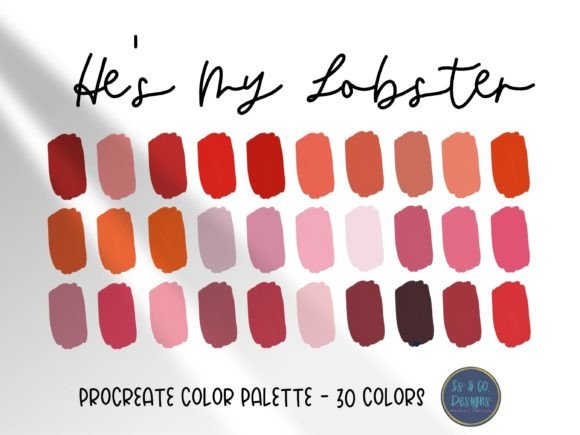 He's Her Lobster Procreate Palette
