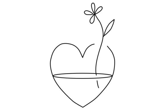 Heart Vase Procreate Brush Stamp Guide