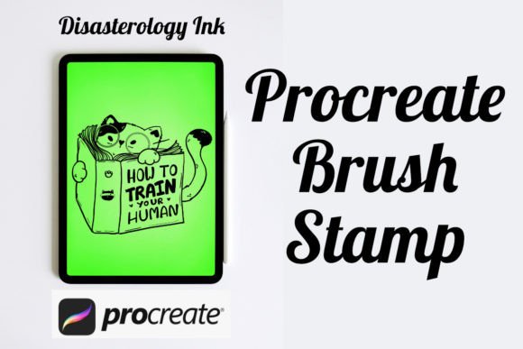 Strategic Illustration: Leveraging the Evil Cat Reading Procreate Brush Stamp for Efficient Digital Design