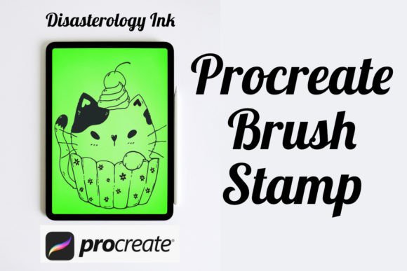 Streamline Your Digital Art with the Muffin Cat Procreate Brush Stamp