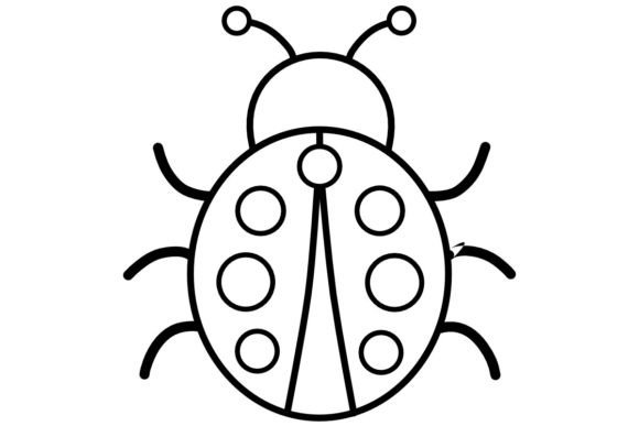 Streamlining Digital Illustration with the Ladybird LineArt Procreate Brush Stamp