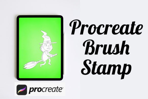 Witch on a Broom Procreate Brush Stamp: A Practical Evaluation for Digital Artists